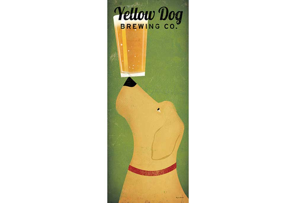Yellow Dog Brewing Company | Dog Posters Art Prints