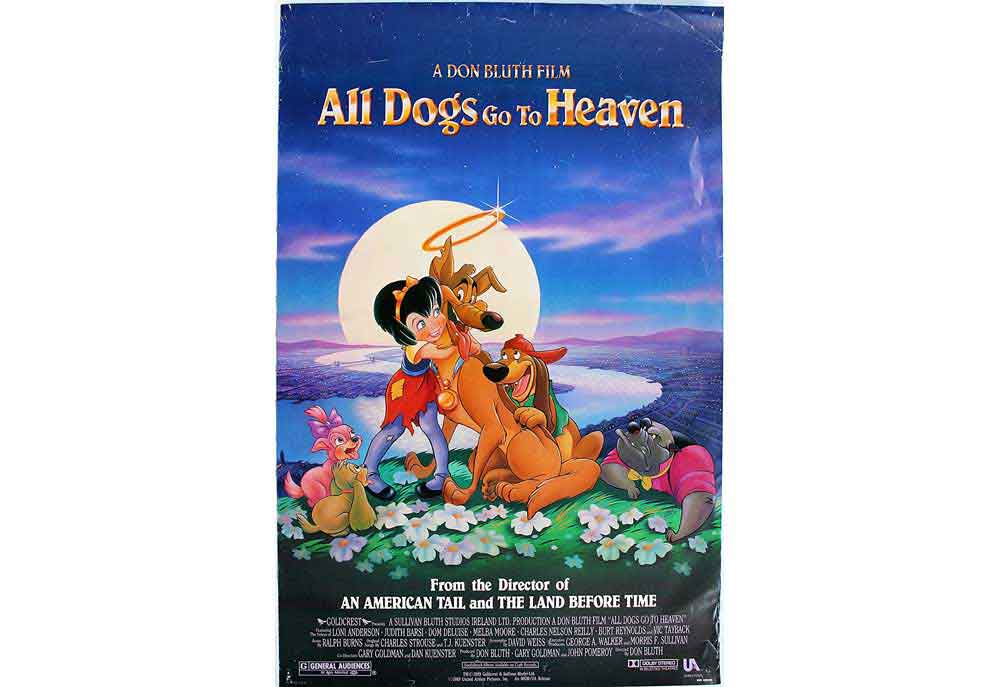 Dog Movie Poster | All Dogs Go to Heaven