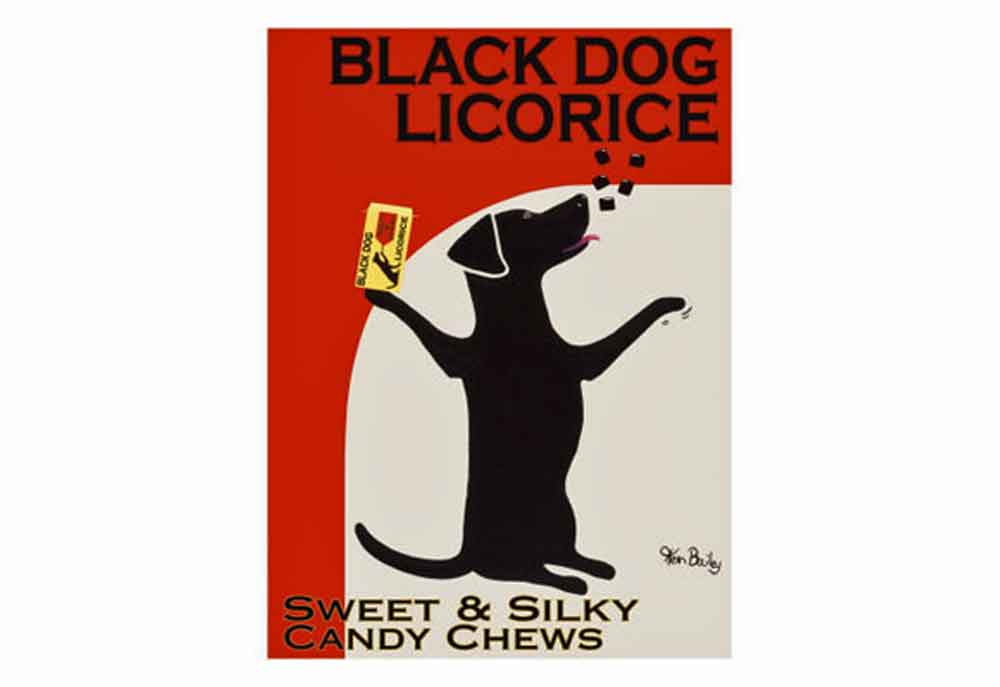 Black Dog Licorice Poster by Ken Bailey | Posters Art Prints