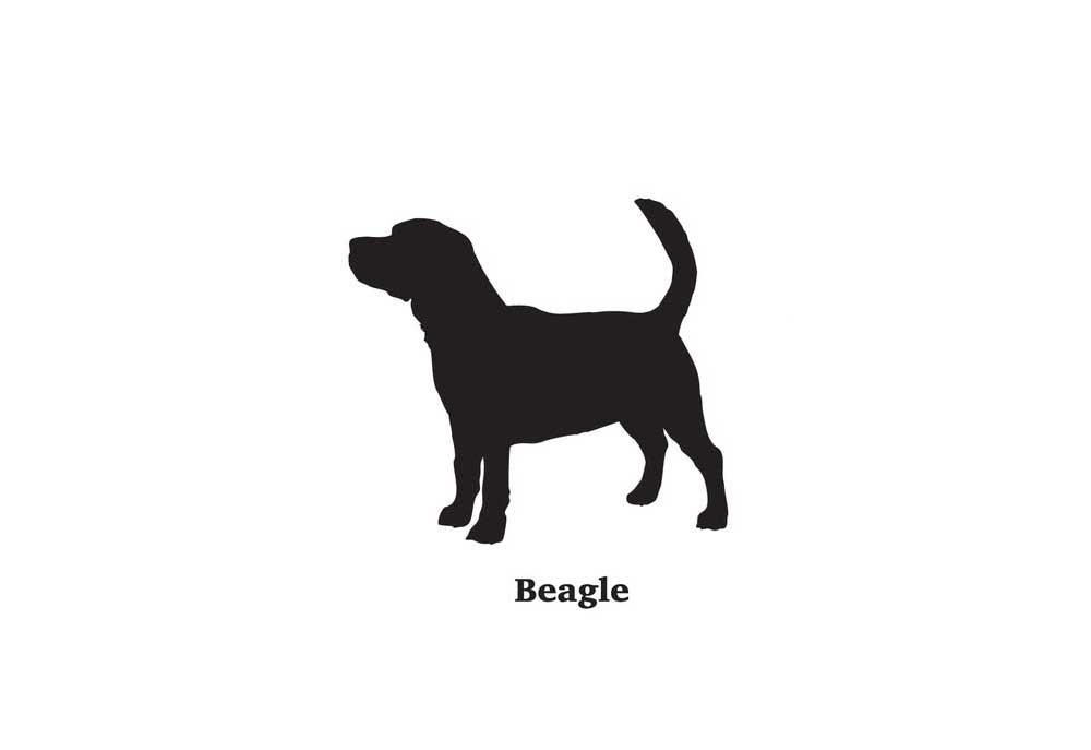 Beagle Dog Breed Clip Art Silhouette | Dog Clip Art Pictures
