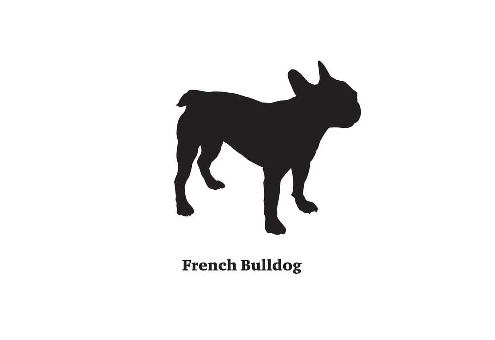 Silhouette of French Bulldog | Clip Art of Dogs