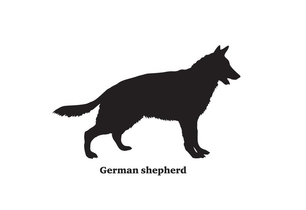 German Shepherd Clip Art Silhouette | Dog Clip Art Images