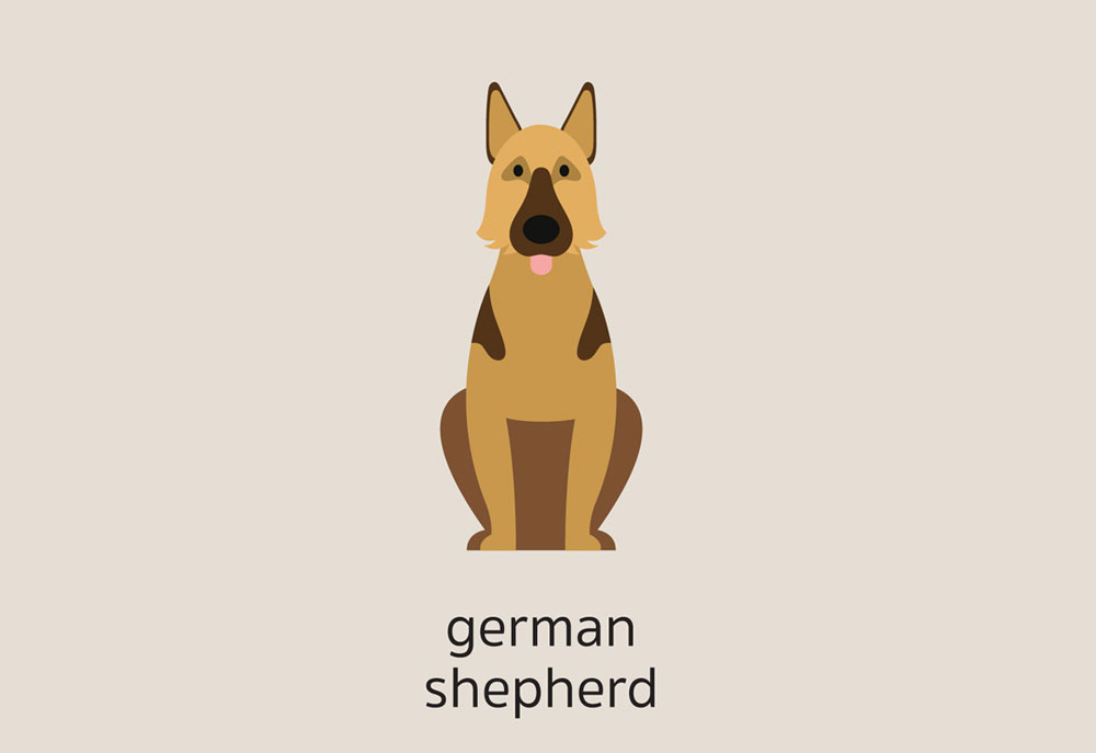 Clip Art of German Shepherd Dog | Dog Clip Art Images