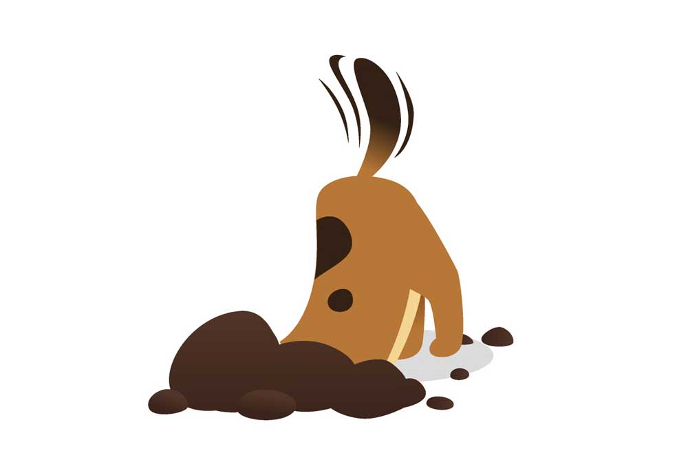 Clip Art Dog Digging a Hole | Dog Clip Art Images