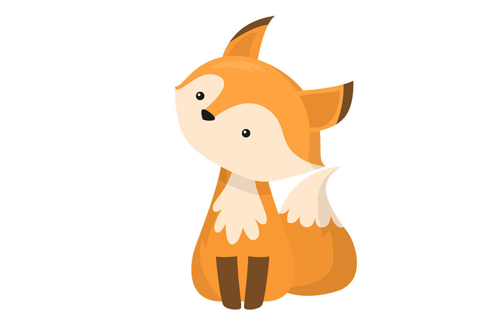 Clip Art Red Fox Sitting | Dog Clip Art Images