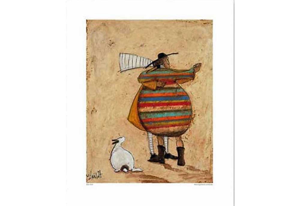 Dog Art Print 'Dancing Cheek to Cheeky' by Sam Toft | Dog Posters Art Prints