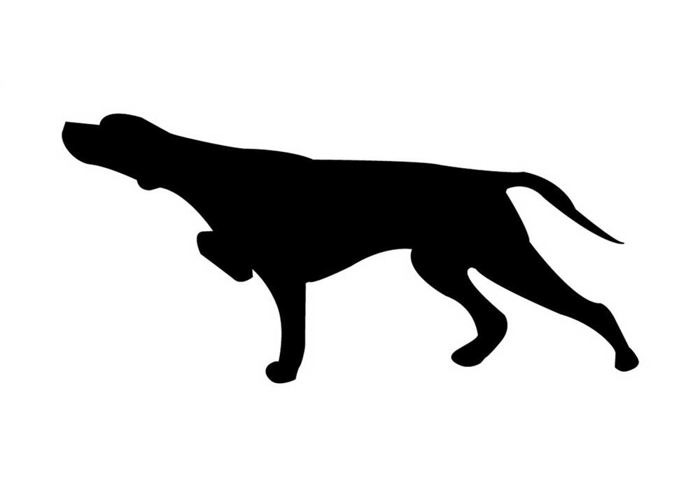 Dog Pointing Clip Art Silhouette | Dog Clip Art Pictures