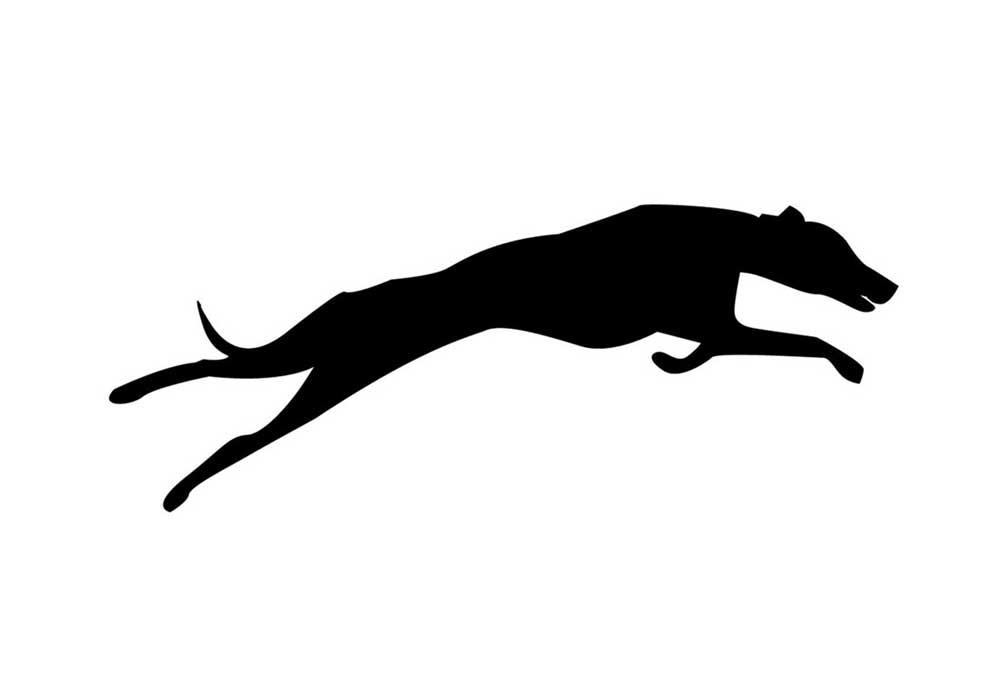 Clip Art Silhouette of Running Dog | Dog Pictures Images