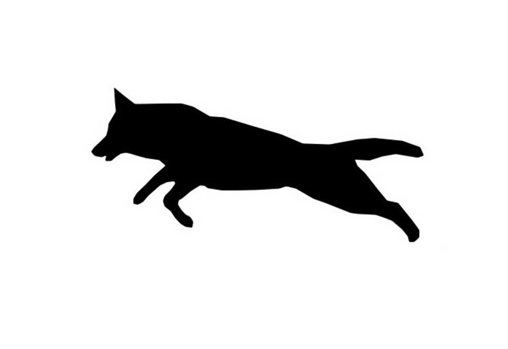 A Jumping Dog in Silhouette | Dog Clip Art Pictures Pictures and Images