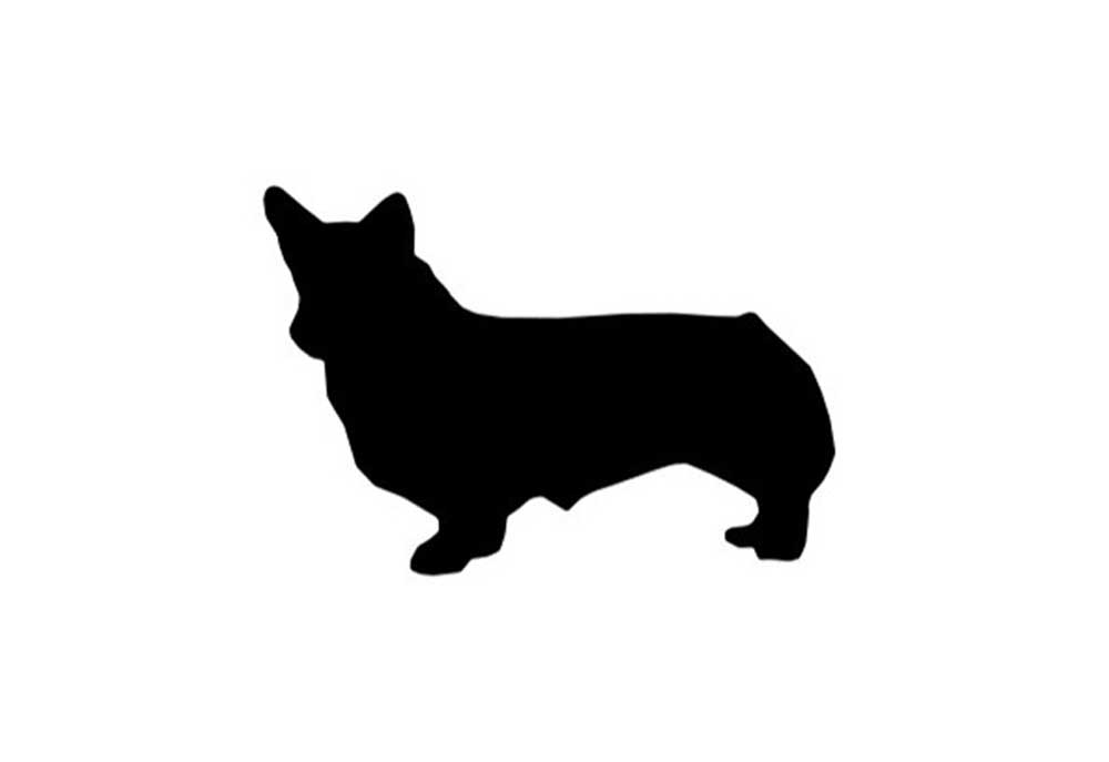 Silhouette of a Welsh Corgi Dog | Dog Clip Art Images