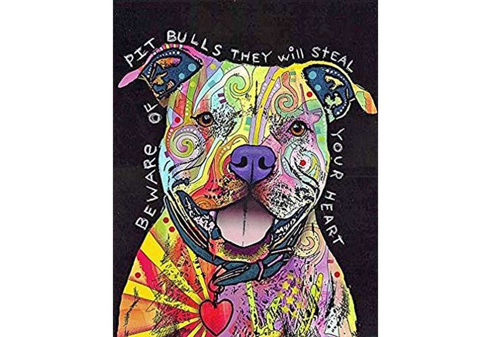 Beware of Pit Bulls Dean Russo | Dog Posters Art Prints