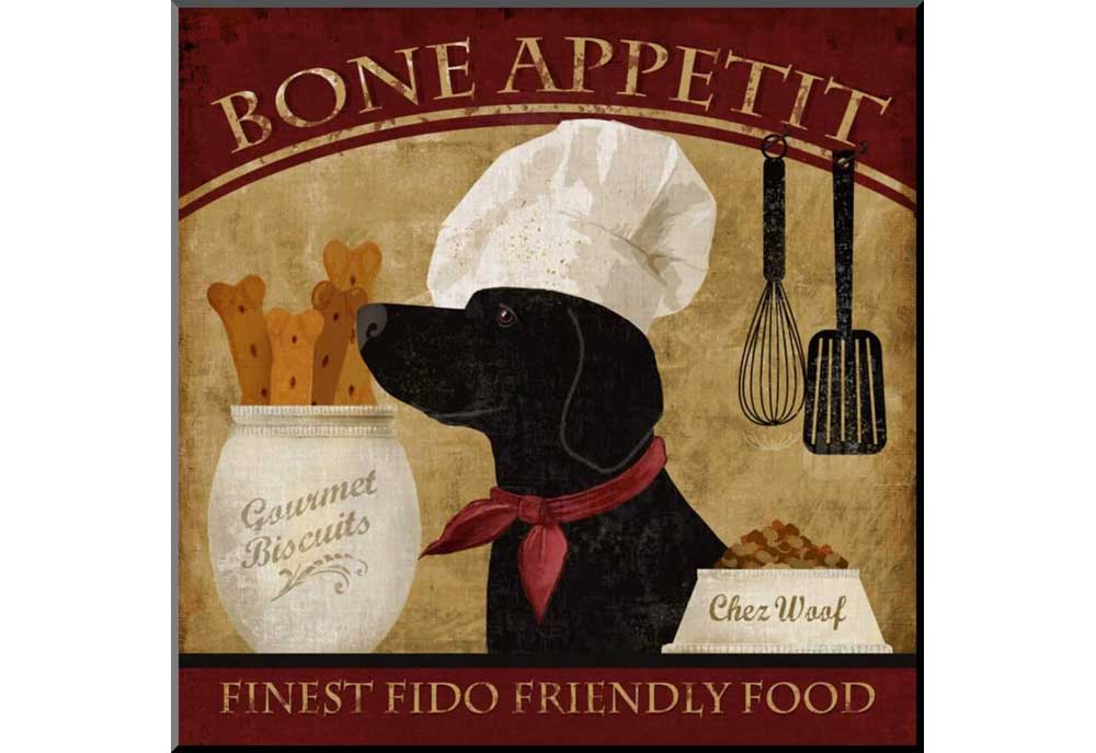 Dog Gourmet Chef Bone Appetit | Dog Posters Art Prints