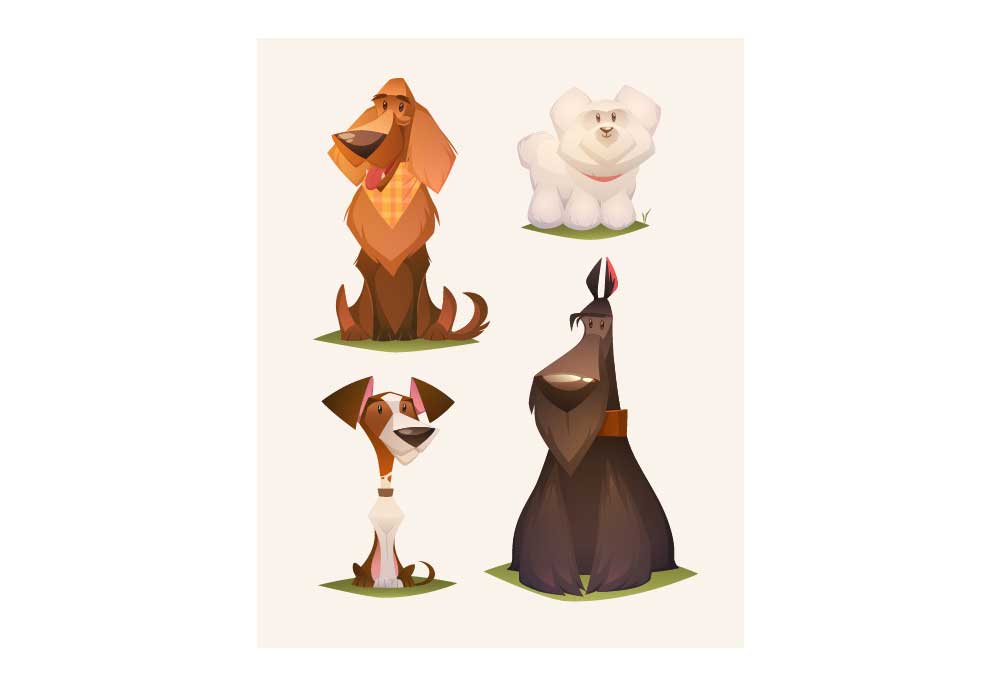 Cartoon Dog Breeds Clip Art | Dog Clip Art Images