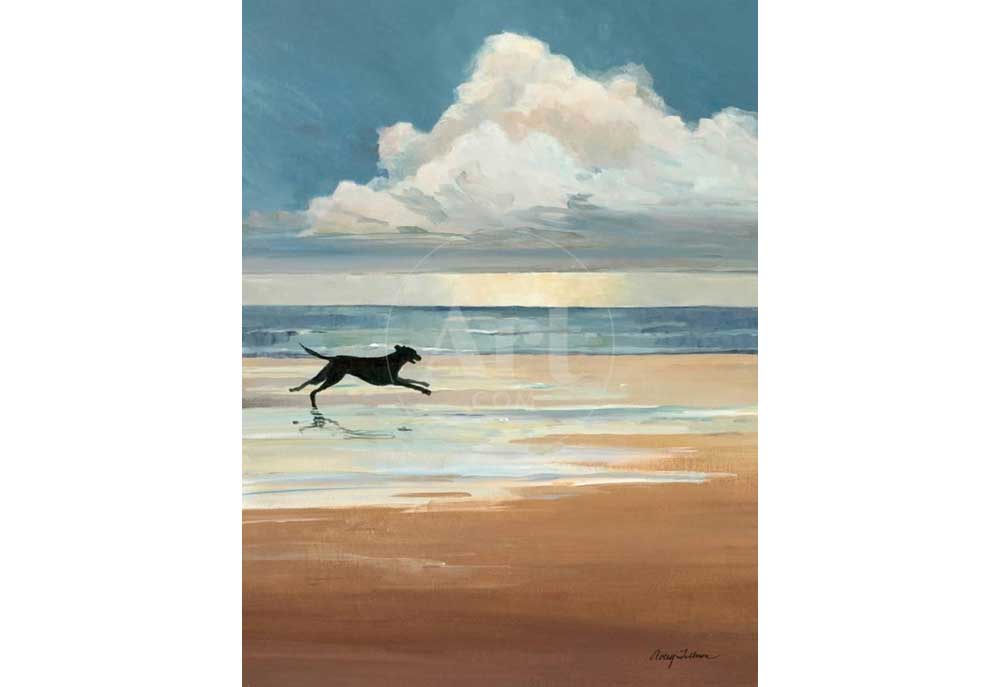 Dog Poster Art 'Low Tide' by Avery Tillmon | Posters Prints of Dogs