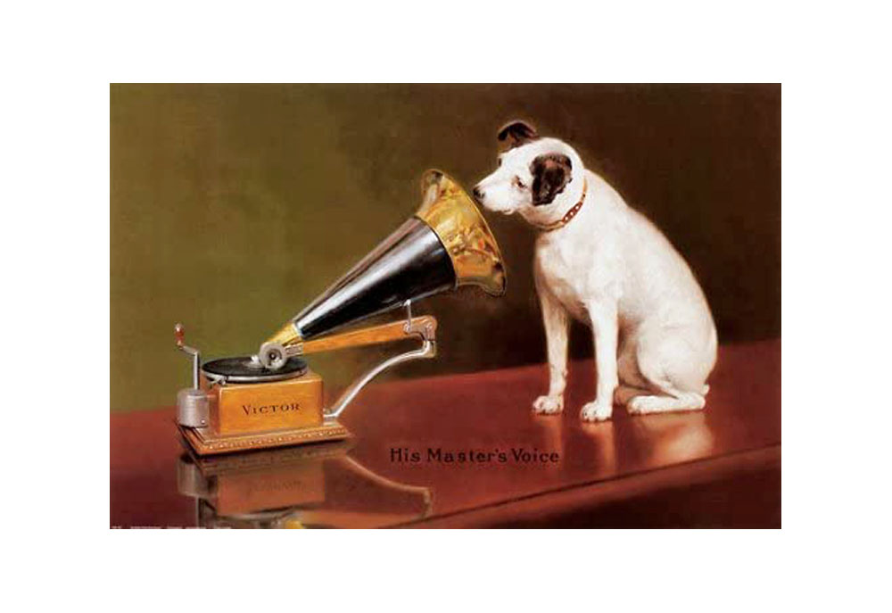 Vintage Dog Poster RCA Victor 'His Masters Voice' | Dog Posters Prints Images